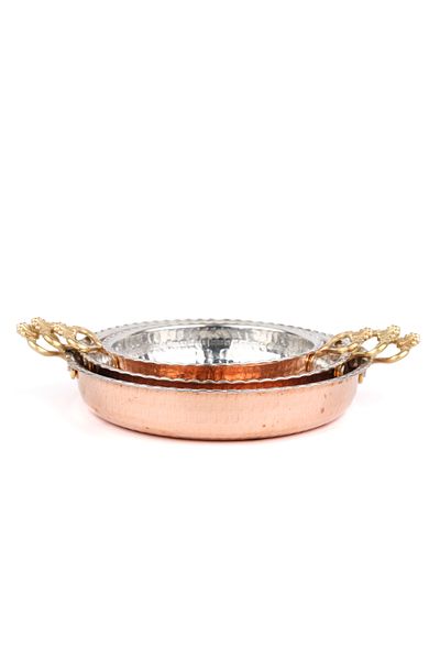 Zinnun Copper Sahan/Pans Set of 3