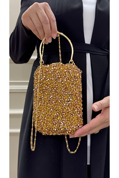 GP GUES POLO Crystal Stone Evening Bag