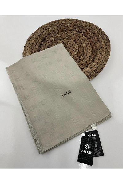 Aker 2024-2025 Kiş Silk Cotton Jacquard Etol Shawl - Με λογότυπο Aker - 8935977-933