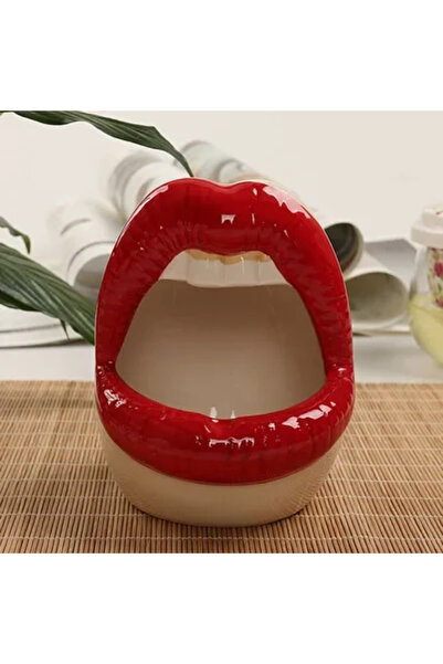 Choice3 red Cute Cartoon Cigar Ashtray Lips Ceramic Ashtray Creative Flower P...