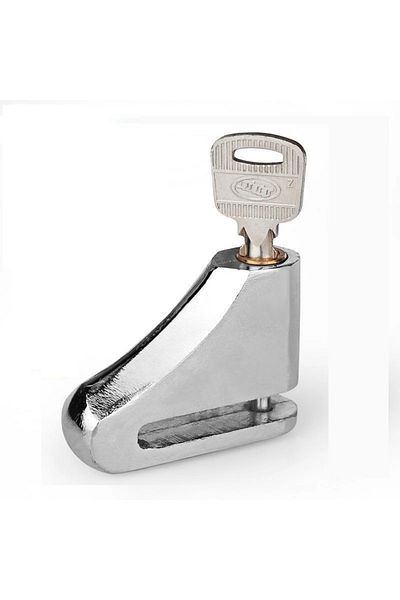 NarzrIe Universal Motorcycle Anti-theft Brake Disc Disk Lock Steel Portable Safety Lock Scooter Bike Whee...