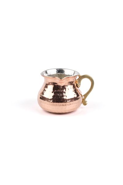 Zinnun Set of 4 Small Copper Cups and Ayran Cups