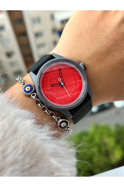 Q&Q Black Solar Battery-Free Sports Wristwatch - Pool and Sea Use