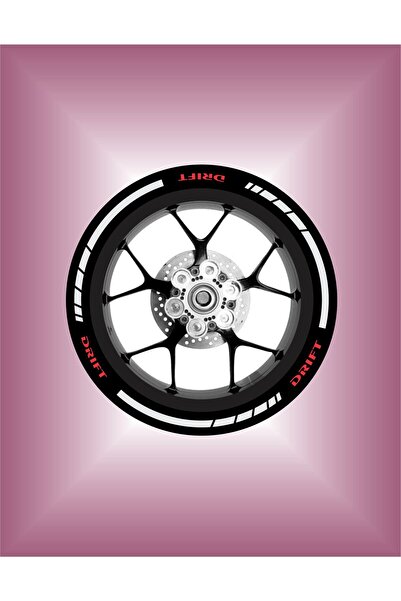 Genel Markalar Motosiklet Jant Şeridi Mondial Drift Uyumlu L Reklektif Beyaz ...