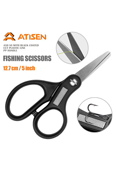 Choice مقص صيد خارجي عالي الجودة باللون الأسود، مصنوع من الفولاذ المقاوم للصد...