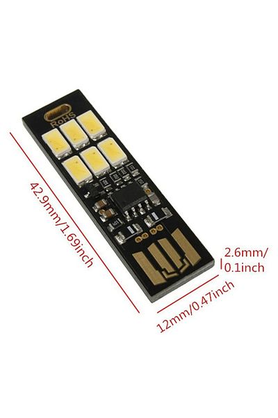Choice Warm White Portable Mini Usb Led Night Light 5v Touch Dimmable For Reading Power Bank Table Use