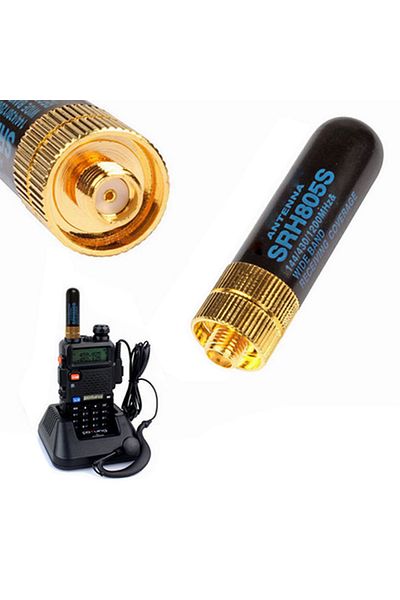 Choice هوائي ثنائي النطاق SRH-805S SMA-F أنثى لجهاز راديو BAOFENG UV-5R BF-888S 5CM