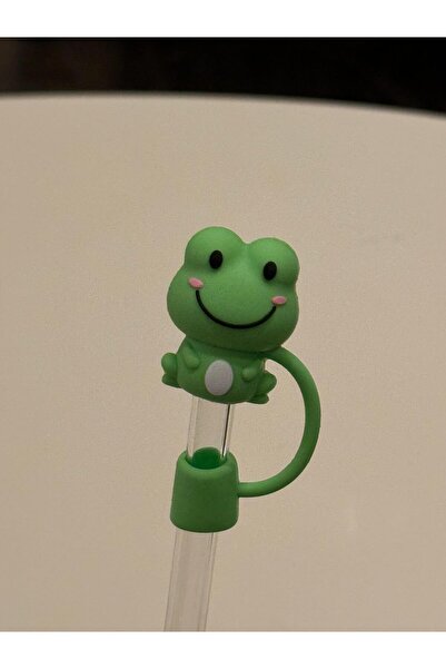 ÇAKRA Kurbağa Model Toz Geçirmez Silikon Sızdırmaz Pipet Kapağı 1 Adet Stanley Termos Ile Uyumlu