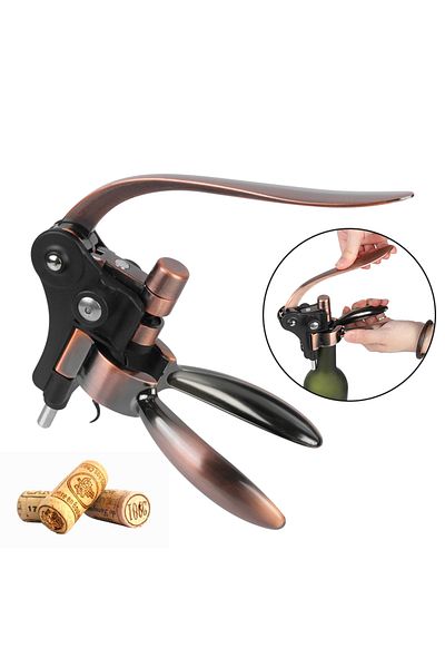 Choice A Bar Lever Corkscrew Zinc Alloy Barware Rabbit-shaped Wine Opener Bottle Opener