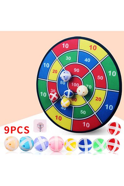 Choice With 9 Balls Large Hard Board Children's Sticky Ball Toy Sticky Ball Indoor Dart Target Plate Outdoo