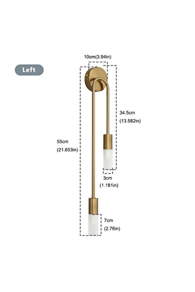 Choice مصباح حائط فاخر LED بإضاءة ذهبية سوداء لغرفة المعيشة بخلفية إبداعية بسيطة وحديثة من الشمال ...
