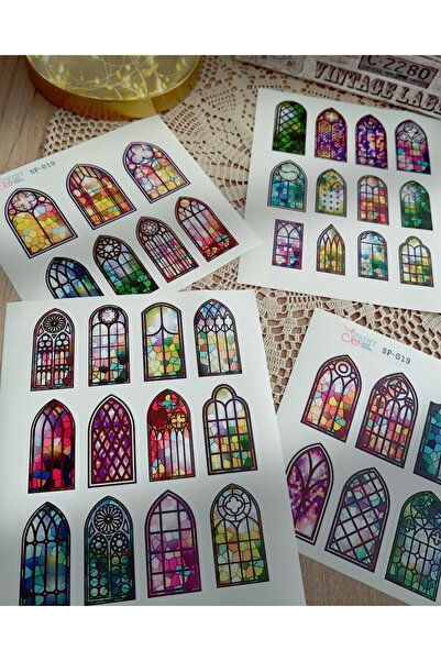 SooPRINT Gotik Kapılar  Sticker Koleksiyonu -  Scrapbook / Defter / Ajanda / ...