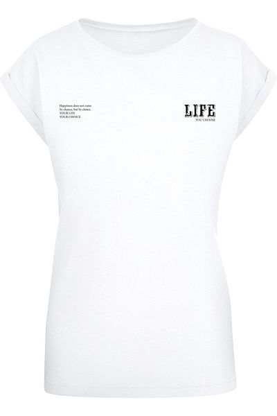 Merchcode Damen Ladies Life Extended Shoulder Tee