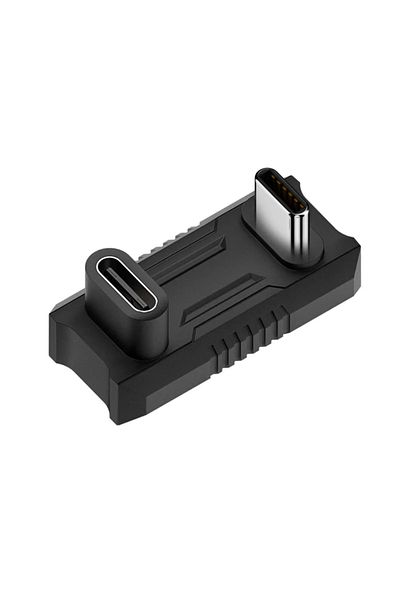 VKTECH 1pcs 140w Usb-c To Usb-c Adapter 20gbps Usb-c Male To Usb-c Female Adapter 8k@60hz 180 Degree U-shap