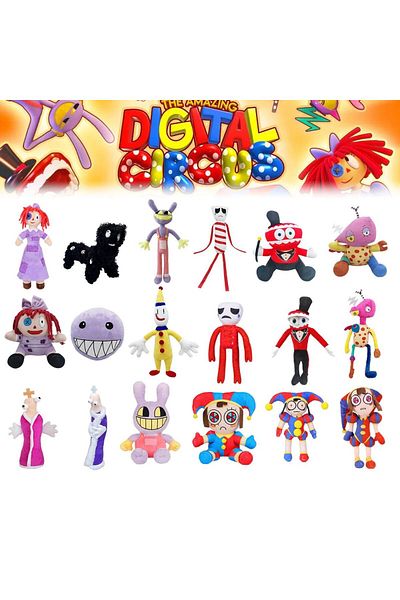 Choice The Amazing Digital Circus Plush Pomni Jax Stuffed Plush Anime Plushie Theater Rabbit Cartoon Toy...