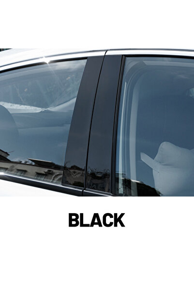 Choice1 غطاء عمود B C من ألياف الكربون السوداء اللامعة لأبواب ونوافذ سيارات أ...