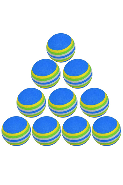 Choice Blue 10Pcs 6 Colors 42mm EVA Foam Golf Soft Sponge Balls For Iutdoor/outdoor Golf Practice Ball Trai