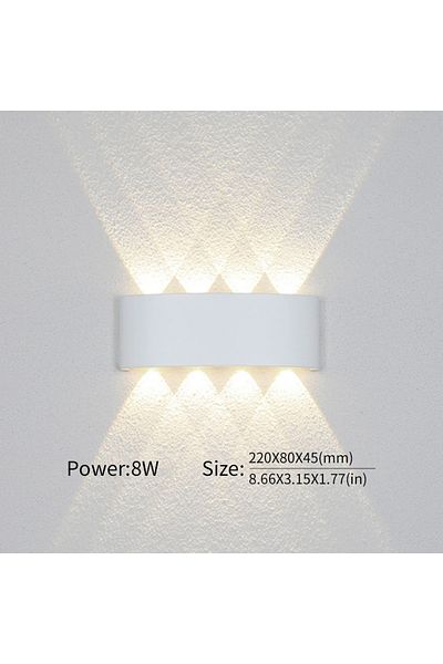 Choice Warm White 8w White Led Wall Lamp Outdoor Waterproof Ip66 Interior Wall Light 2w 4w 6w 8w 10w Minima