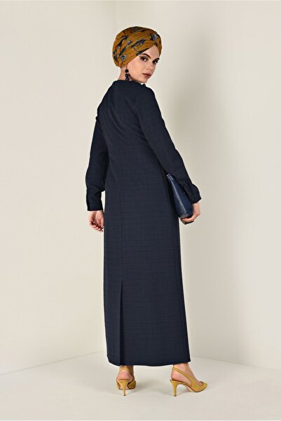 Alvina Square Patterned Pocket Dress 4832