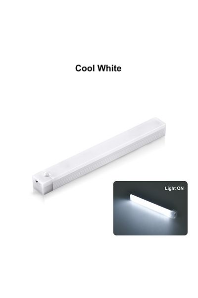 Choice Cool white Length 10CM USB Rechargeable Motion Sensor LED Bar Light Induction Night Light Wireless C