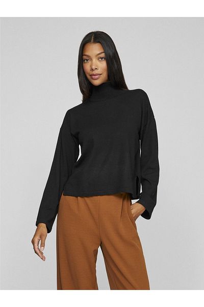 VILA Strickpullover Yüksek Yaka
