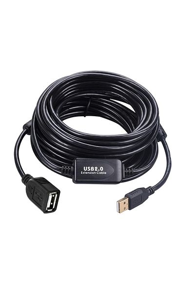 Choice كابل تمديد USB 2.0 نشط بطول 10 أمتار مع معزز كابل تمديد USB 2.0 نشط بطول 10 أمتار مع معزز