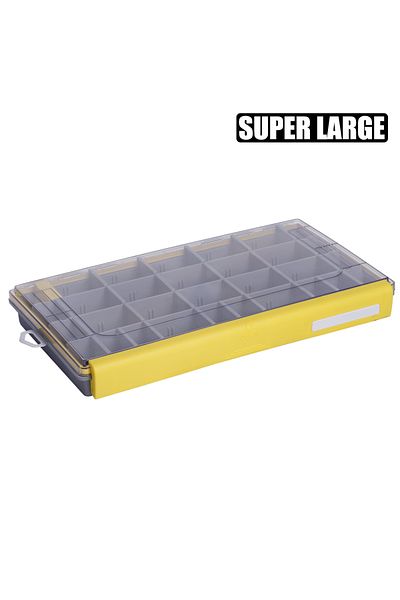 SAMOLLA Yellow Super Large Waterproof Fishing Tackle Box Large Capacity Fishing Accessories Tool Storage Box