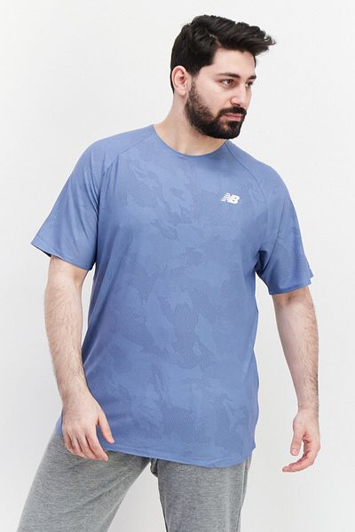 New Balance Men Sportswear Fit Training T-shirt, Sage Blue