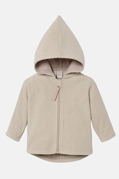 Tchibo Toddels Boy Hooded Fleece Jacket, Beige