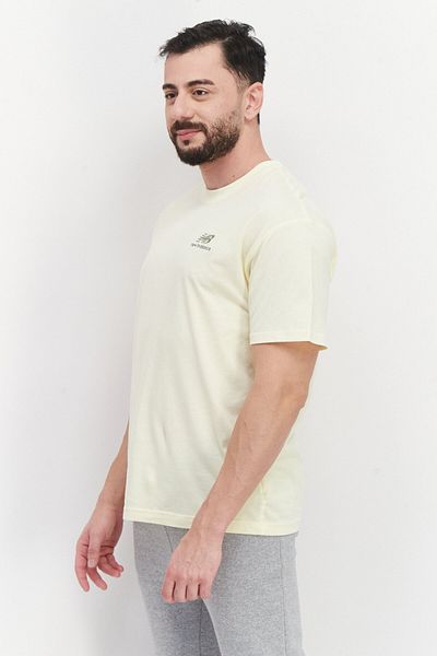 New Balance Men Sportswear Fit Short Sleeve Training T-Shirt, Light Yellow