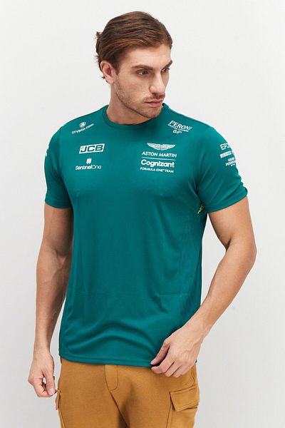 Aston Martin Men Sportswear Fit Short Sleeve Training T-shirt, Green