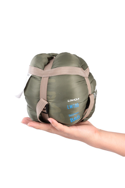 Choice Dark green LIXADA Envelope Sleeping Bag Adult Camping Outdoor Mini Walking beach Sleeping Bags Ultra