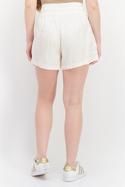 Puma Women Sportswear Fit Embroidered Logo Pull-on Shorts, Off White