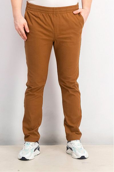 Tchibo Men Pull On Plain Chino Pants, Brown