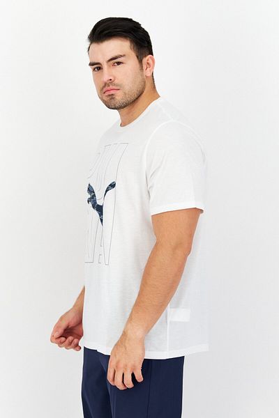 Puma Men Sportswear Fit Short Sleeves Running T-shirt, White