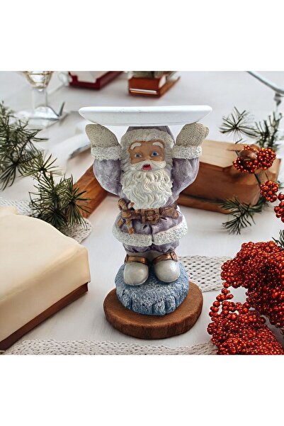 ufak dusler atölyesi yılbaşı süsü tabak tutabilen noel baba dekoratif obje