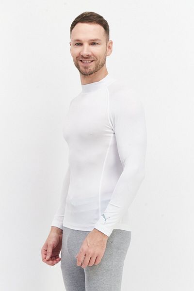 Puma Men Sport Fit Long Sleeve Training T-shirt, White