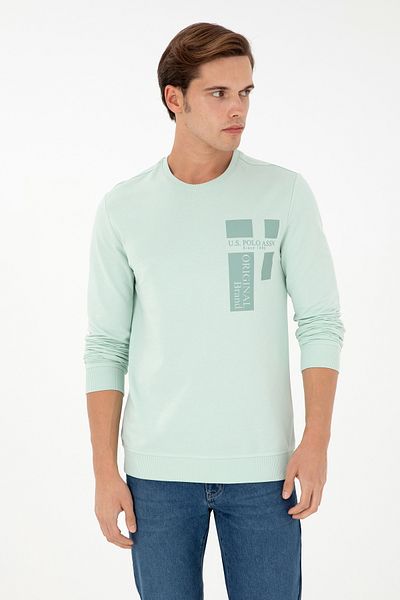 U.S. Polo Assn. Men's Aqua Green Sweatshirt 50293448 -Vr048