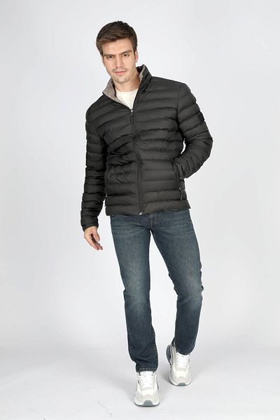 Lee Cooper Мъжко двустранно палто Terra с яка стойка, тъмносиньо
