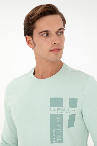 U.S. Polo Assn. Men's Aqua Green Sweatshirt 50293448 -Vr048