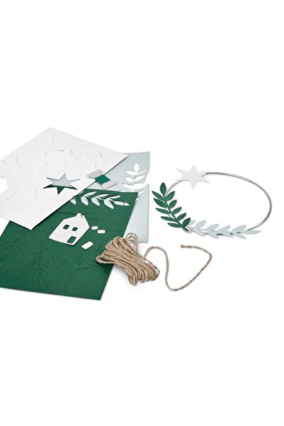Tchibo Decorative Wreath Craft Set, Green Combo
