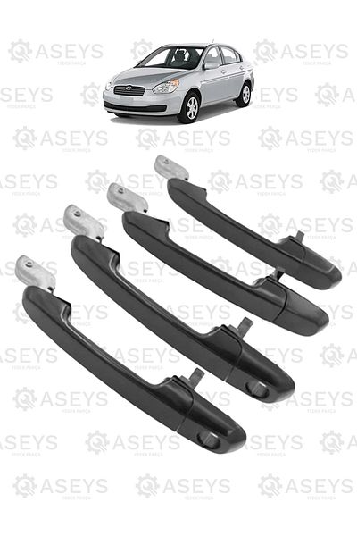 TKN Accent Era Exterior Door Handle Set of 4 |   Hyundai Accent Era 2006-2012