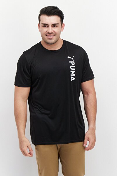 Puma Men Sportswear Fit Crew Neck Short Sleeves Brand Logo Training T-Shirt, ...