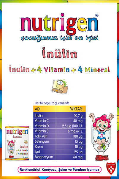 Nutrigen Inülin Prebiyotik Içecek Tozu 10 Saşe