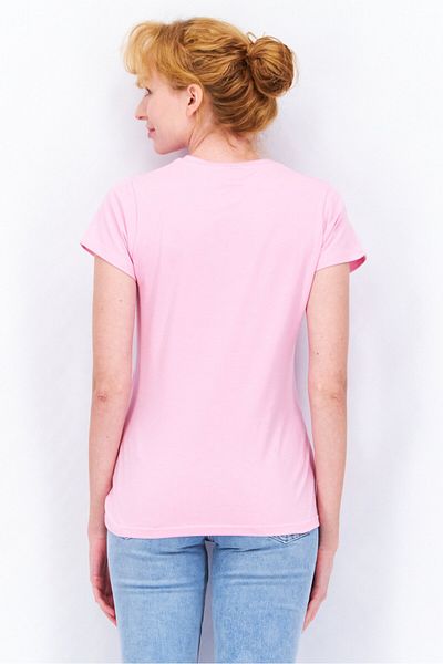 Ellesse Women Round Neck Short Sleeve Brand Logo T-Shirt, Pink