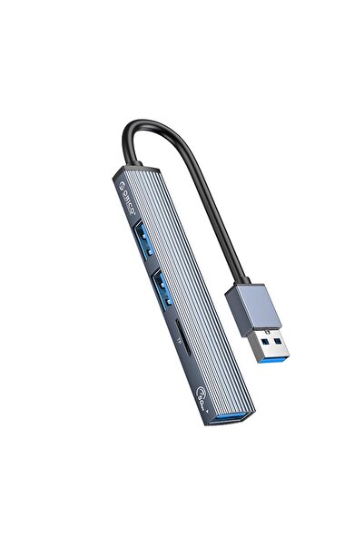 Orico 3 Portlu Usb 3.0 Çoklayıcı Tf Micro Sd Kart Okuyucu Hub Alüminyum
