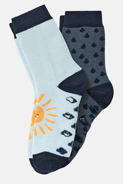 Tchibo Kids Boy 2 Pair Socks, Light Blue