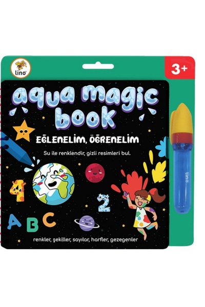 Lino AQUA MAGİC BOOK EĞLENELİM, ÖĞRENELİM (SİHİRLİ BOYAMA KİTABI)