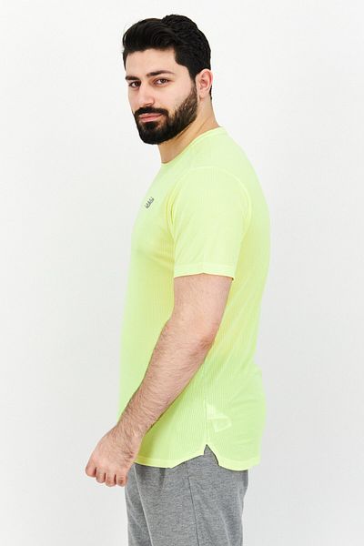 New Balance Men Sportswear Fit Short Sleeve Running T-Shirt, Yellow