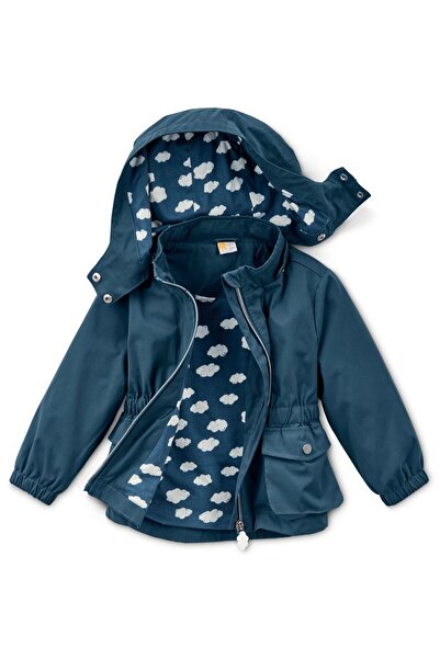 Tchibo Toddlers Girl Hooded Long Sleeve Jackets, Teal